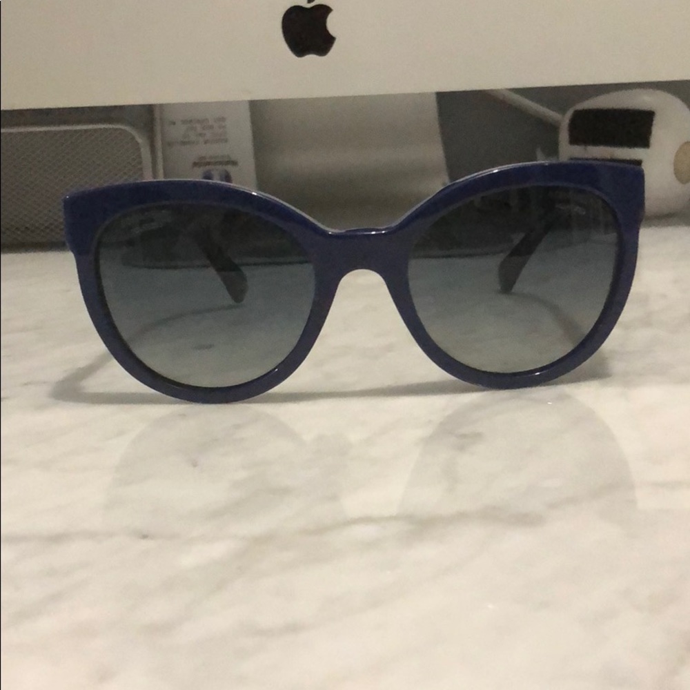 Authentic Chanel dark blue polarized sunglassesOBO